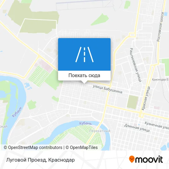 Карта Луговой Проезд