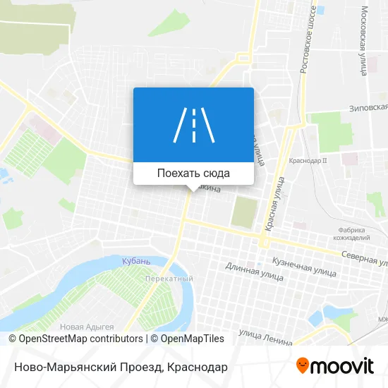 Карта Ново-Марьянский Проезд