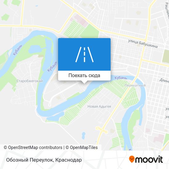 Карта Обозный Переулок