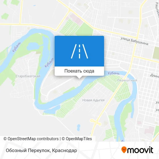 Карта Обозный Переулок