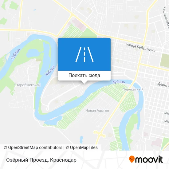 Карта Озёрный Проезд