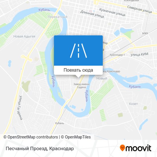 Карта Песчаный Проезд