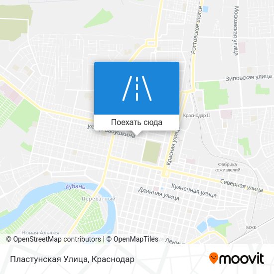 Карта Пластунская Улица