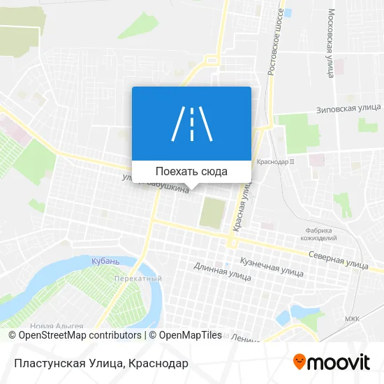 Карта Пластунская Улица