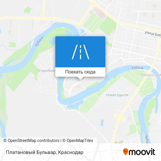 Карта Платановый Бульвар