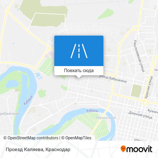 Карта Проезд Каляева