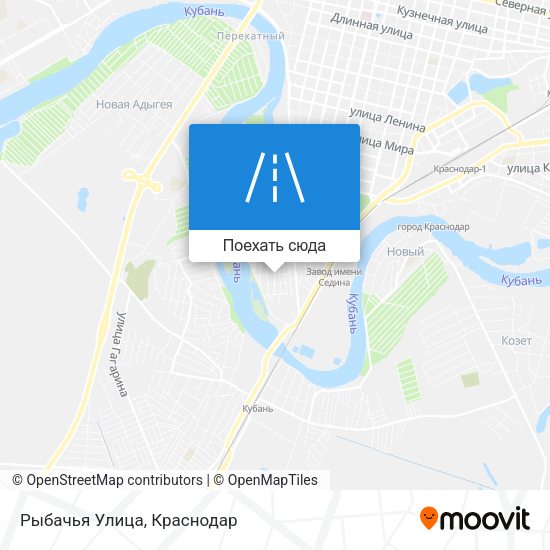 Карта Рыбачья Улица