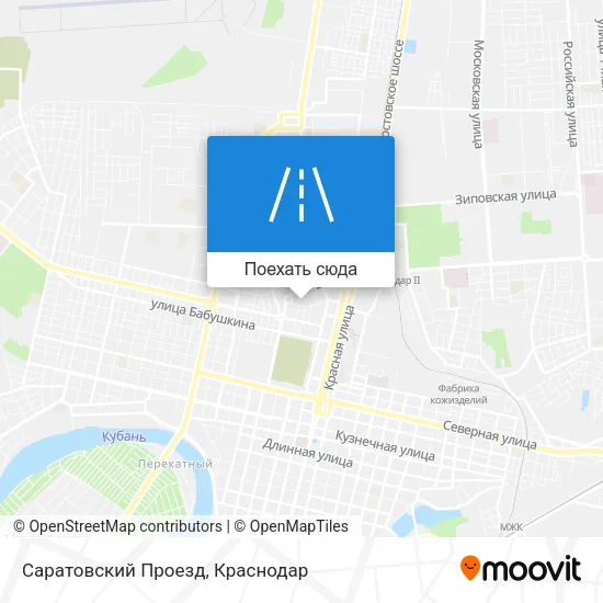 Карта Саратовский Проезд