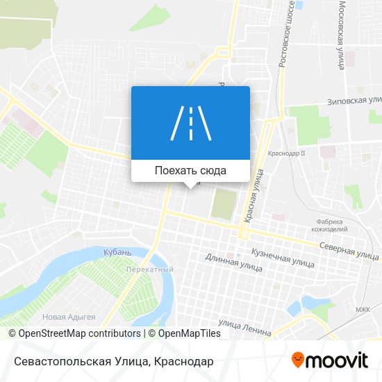 Карта Севастопольская Улица