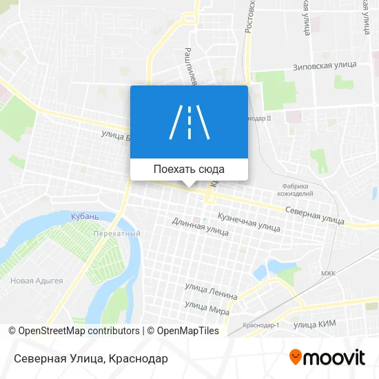 Карта Северная Улица