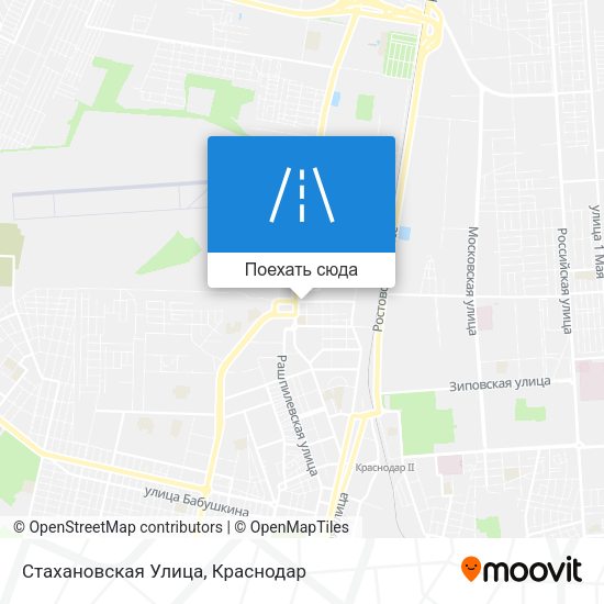 Карта Стахановская Улица