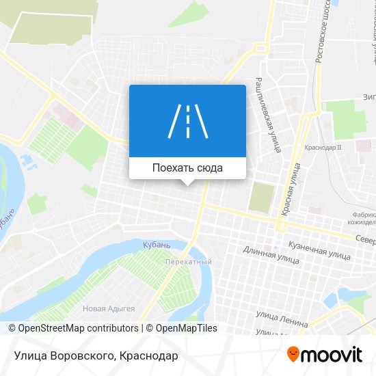 Карта Улица Воровского