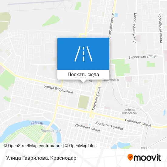 Карта Улица Гаврилова
