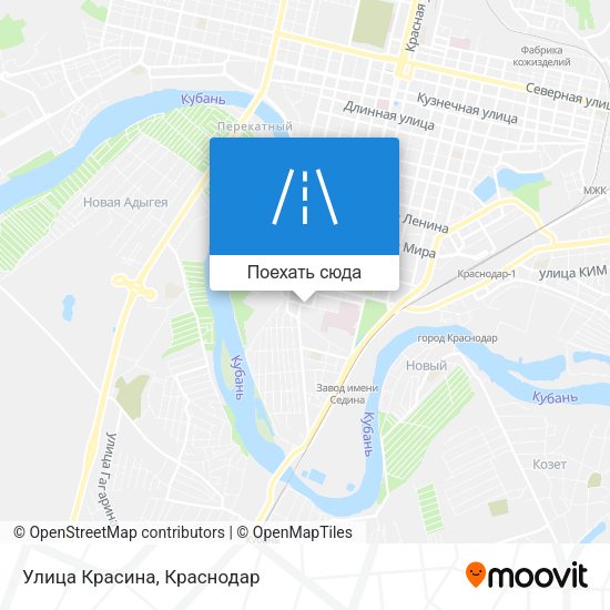 Карта Улица Красина