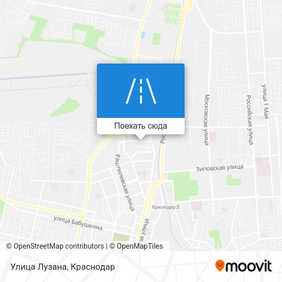 Карта Улица Лузана