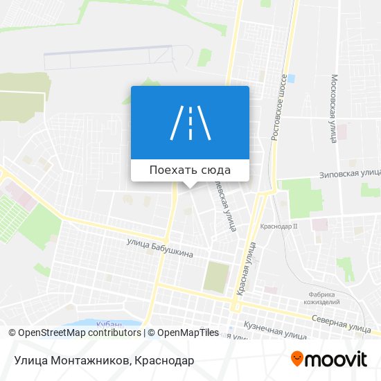 Карта Улица Монтажников