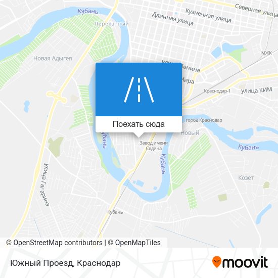 Карта Южный Проезд