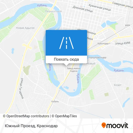Карта Южный Проезд