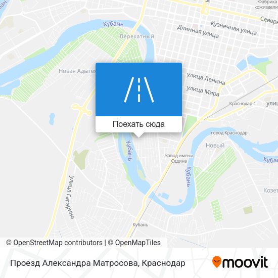 Карта Проезд Александра Матросова