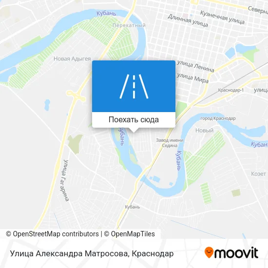 Карта Улица Александра Матросова