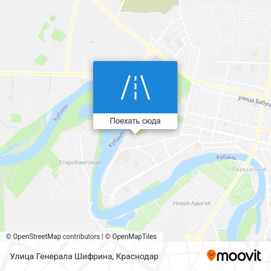 Карта Улица Генерала Шифрина