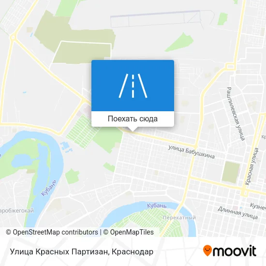 Карта Улица Красных Партизан