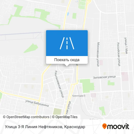 Карта Улица 3-Я Линия Нефтяников
