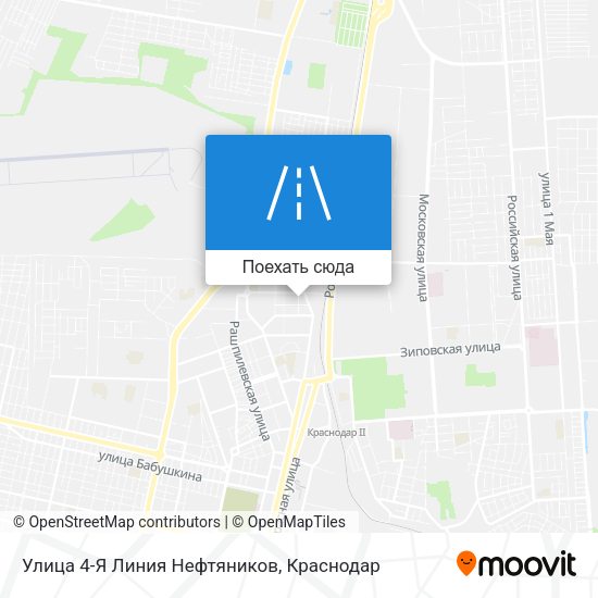 Карта Улица 4-Я Линия Нефтяников