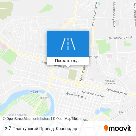 Карта 2-Й Пластунский Проезд