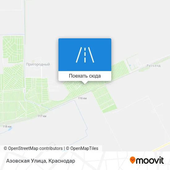 Карта Азовская Улица