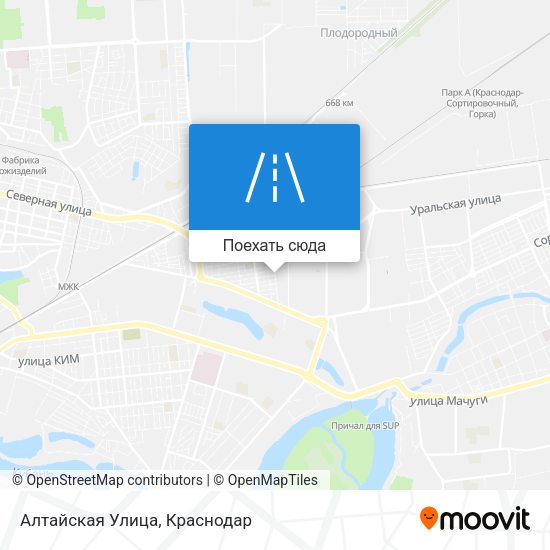 Карта Алтайская Улица