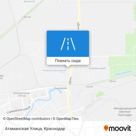 Карта Атаманская Улица