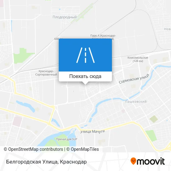 Карта Белгородская Улица