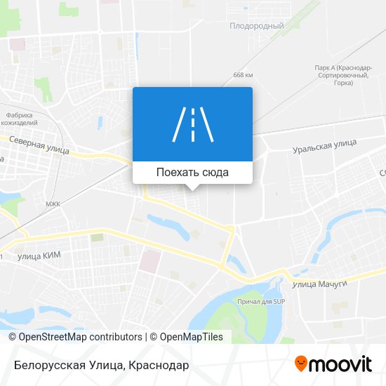 Карта Белорусская Улица