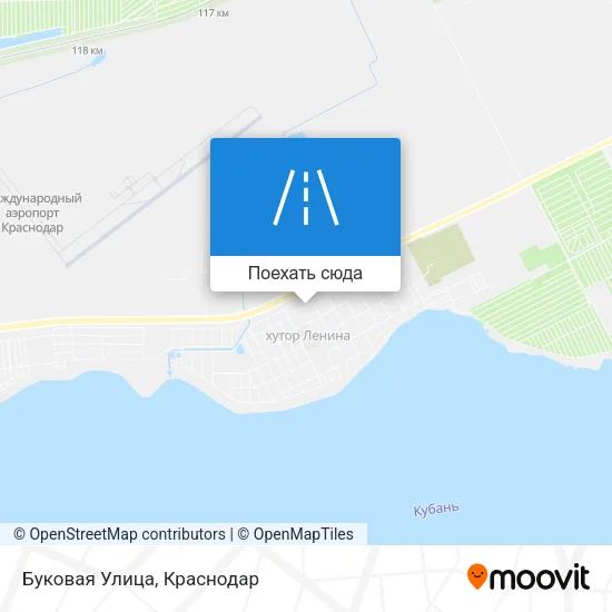 Карта Буковая Улица