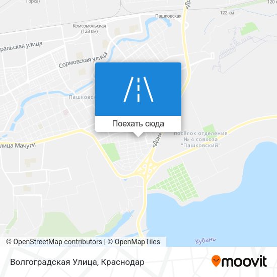 Карта Волгоградская Улица