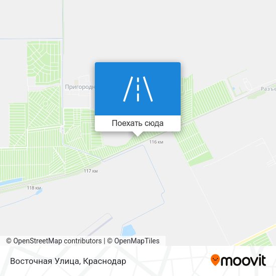 Карта Восточная Улица