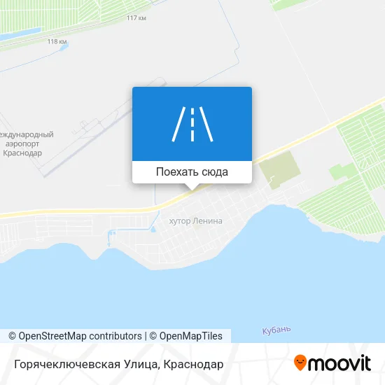 Карта Горячеключевская Улица