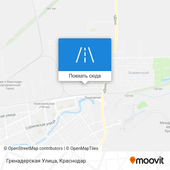 Карта Гренадерская Улица