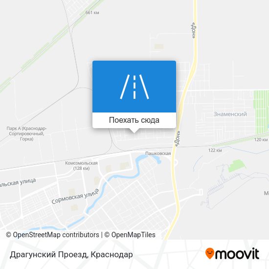 Карта Драгунский Проезд