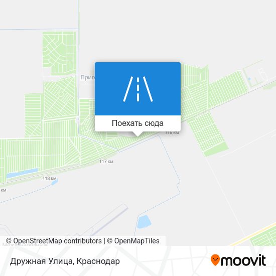 Карта Дружная Улица