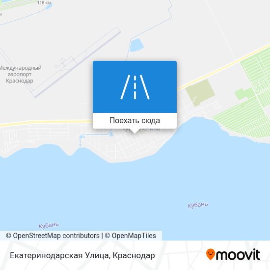 Карта Екатеринодарская Улица