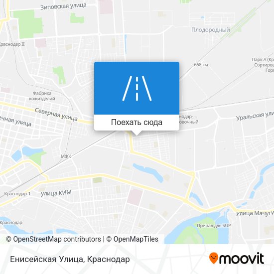 Карта Енисейская Улица