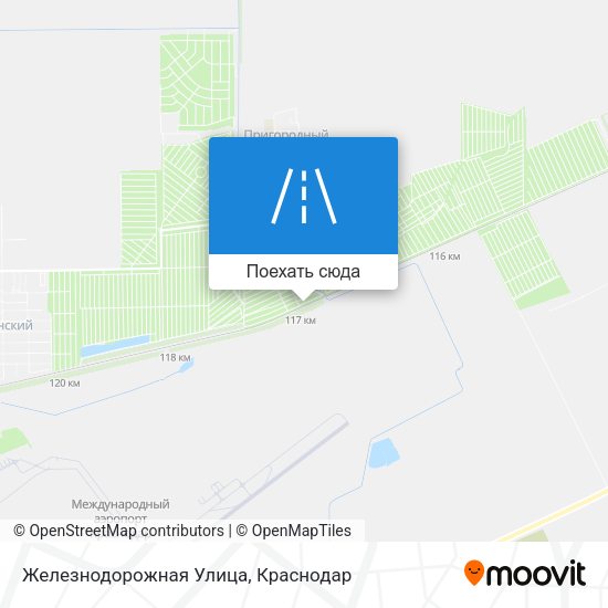 Карта Железнодорожная Улица