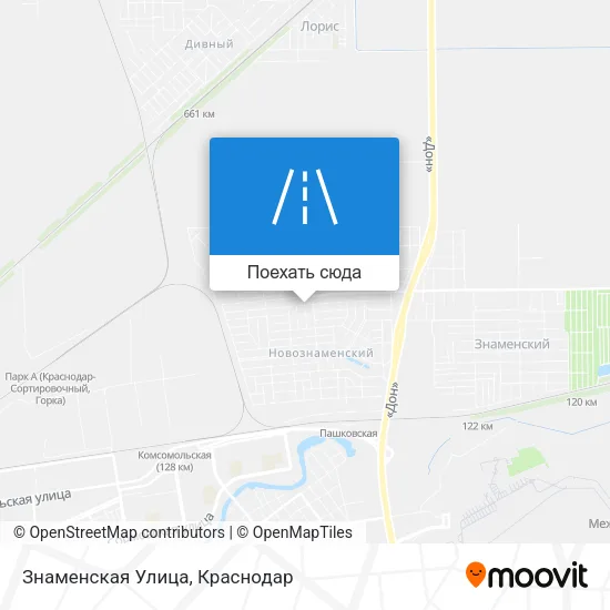 Карта Знаменская Улица