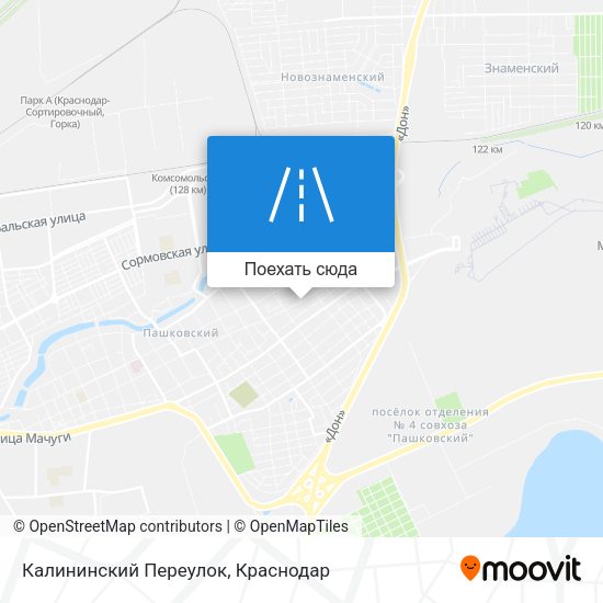 Карта Калининский Переулок