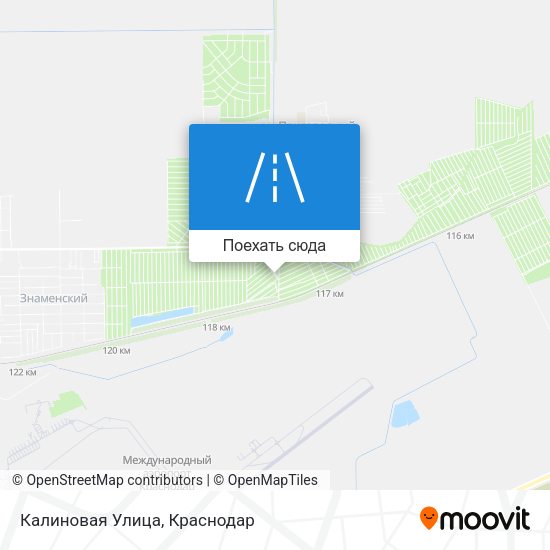 Карта Калиновая Улица