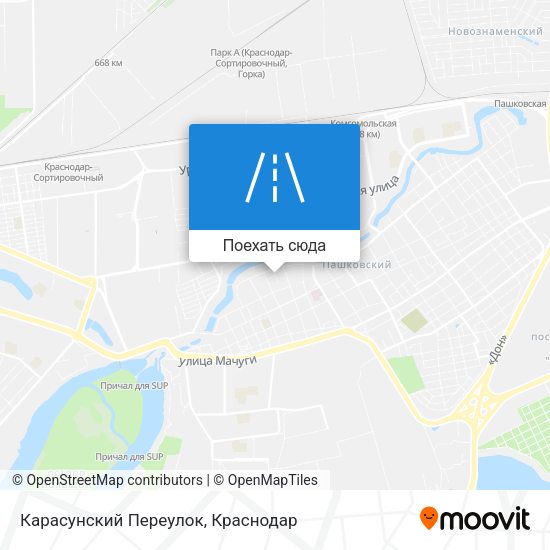 Карта Карасунский Переулок