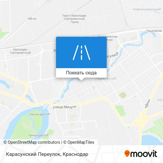 Карта Карасунский Переулок