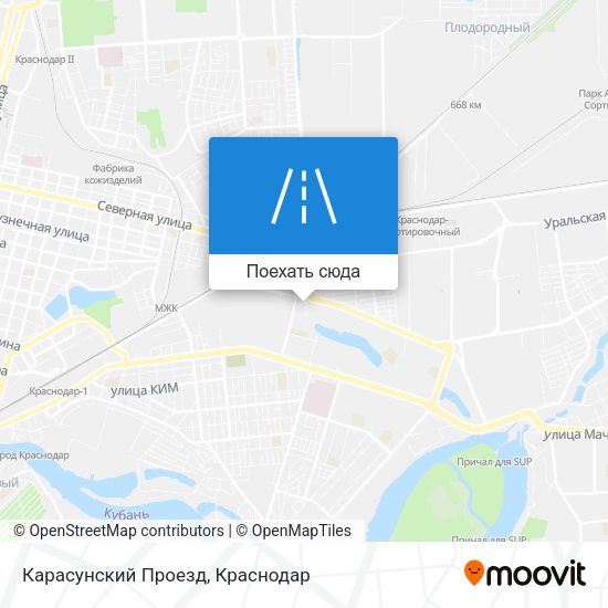 Карта Карасунский Проезд